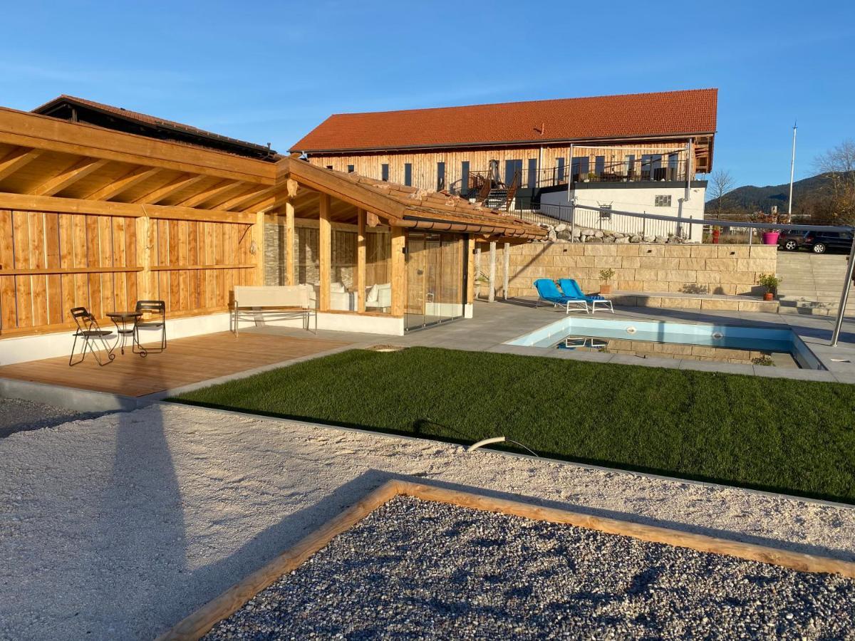 Private Luxury Chalet Siegsdorf Bagian luar foto
