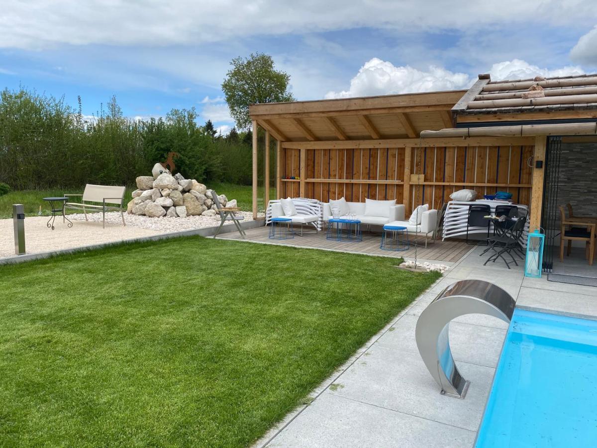 Private Luxury Chalet Siegsdorf Bagian luar foto