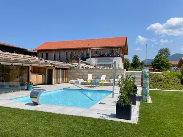 Private Luxury Chalet Siegsdorf Bagian luar foto